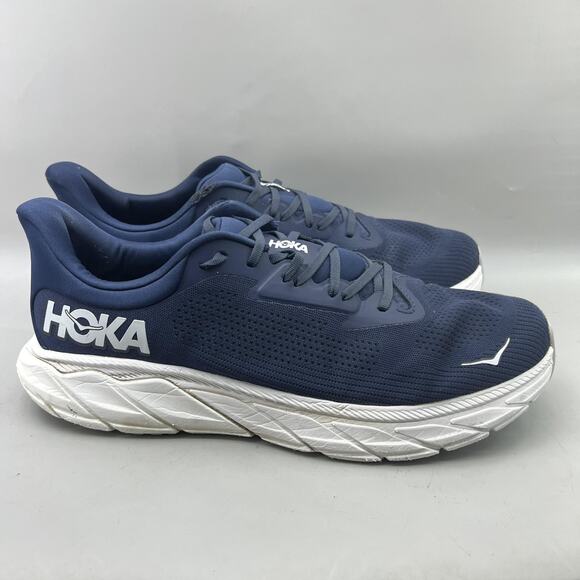 HOKA One One Arahi 7 Running Shoes Men Size 15 Blue Comfort Cushion Low Sneakers - Picture 1 of 10
